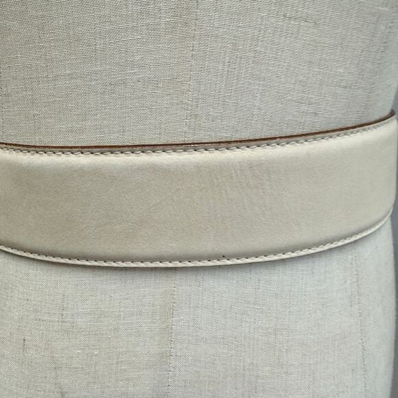 Paloma Picasso Signature "X" Beige Leather Belt Gold
Size Large L/80 Italy - Picture 12 of 16